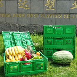 新款46系列蔬果配送网孔折叠箱发布